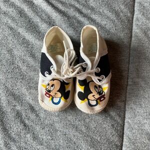 Vintage 1984 Disney Baby Mickey Mouse Crib Shoes Preemie Newborn Cute Pacifier‎